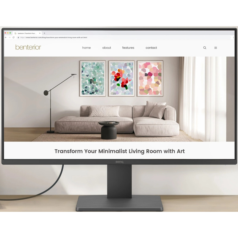MONITOR LED BENQ GW2491 23.8" (609.6MM) CLASS FULL HD - 16:9 - 60.5CM (23.8") VIEWABLE - TECNOLOGÍA CONMUTACIÓN EN EL MISMO PLANO (IN-PLANE SWITCHING, IPS) - LED RETROILUMINACIÓN - 1920 X 1080 - 16,7 MILLONES DE COLORES - 250CD/M² - 5MS - 100HZ REFRESH RA image 2