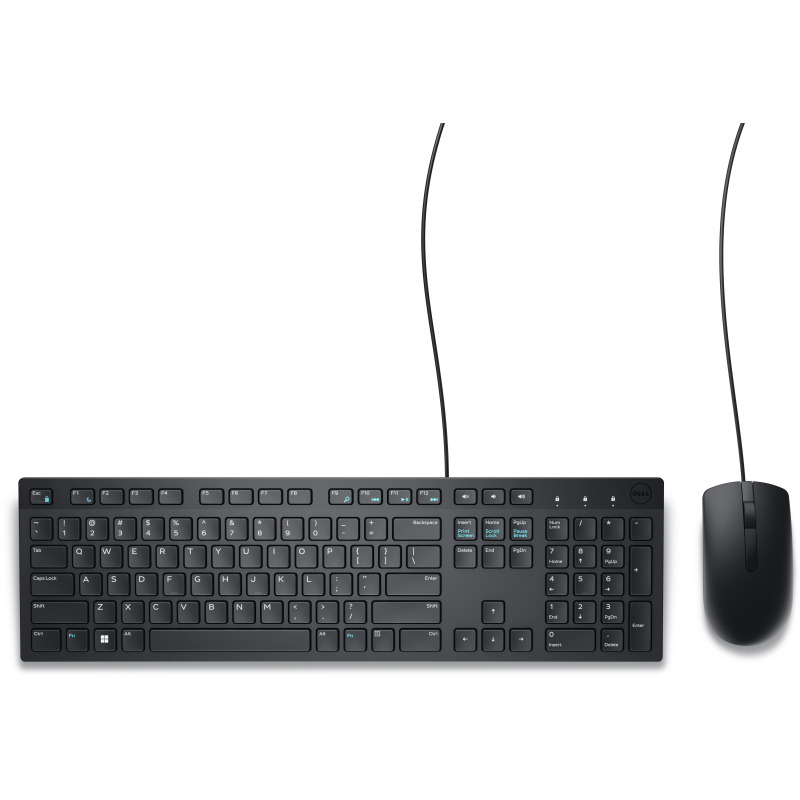 KIT TECLADO Y MOUSE DELL KM300C | ALAMBRICO DE 105 TECLAS EN ESPAÑOL COLOR NEGRO image 3
