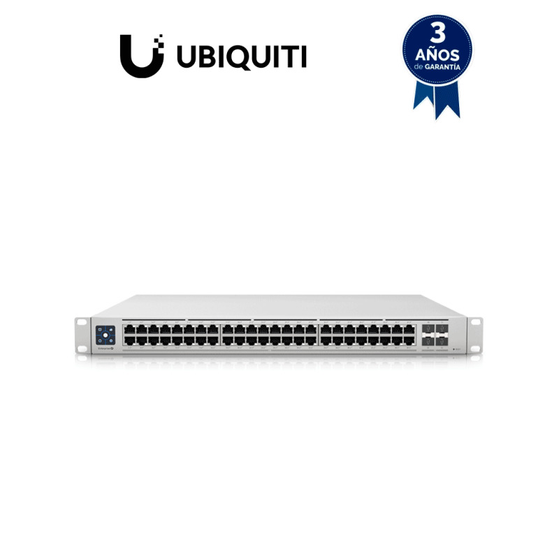 UniFi Switch Enterprise administrable capa 3 48 puertos 25GbE RJ45 POE 4 puertos 10G SFP 720W con pantalla táctil de 13 image 3