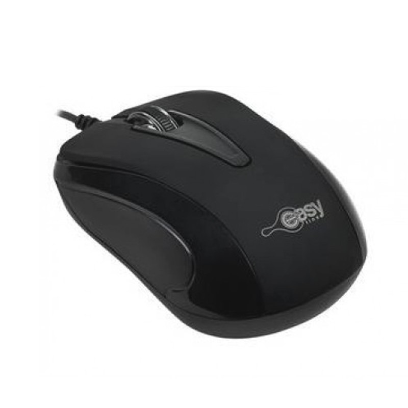 MOUSE ALAMBRICO OPTICO 1000 DPI CONECTOR USB EASY LINE BY PERFECT CHOICE - NEGRO