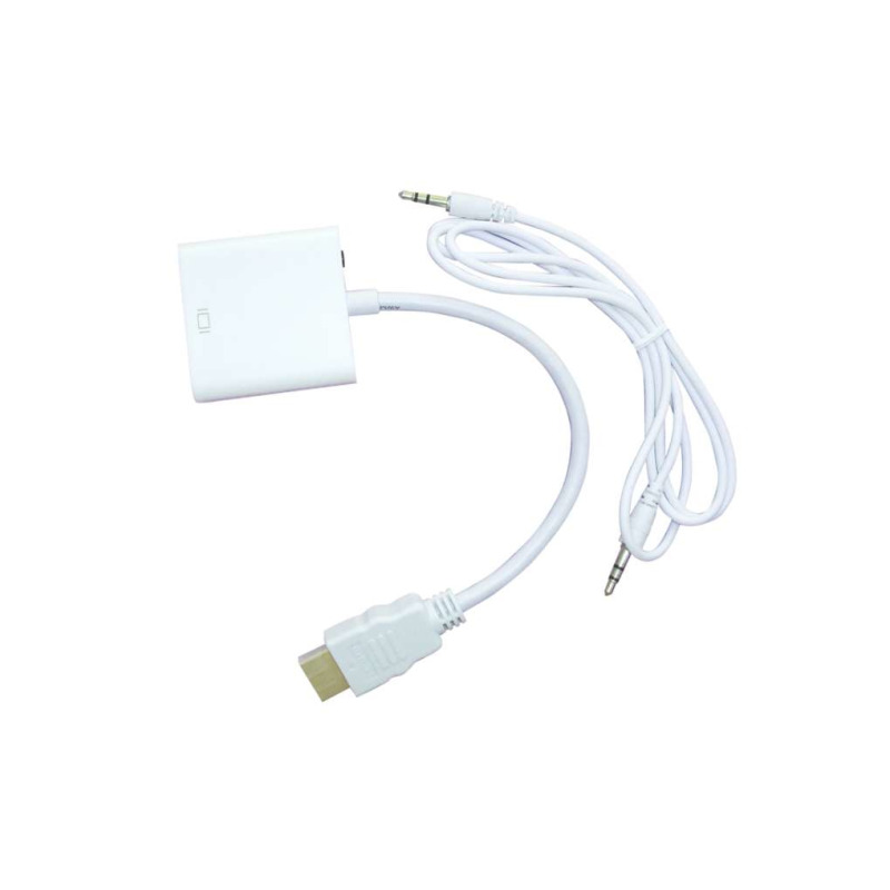 CONVERTIDOR NACEB HDMI A VGA CON CABLE DE AUDIO