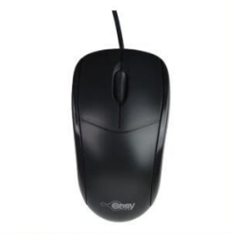 MOUSE ALAMBRICO OPTICO 1200 DPI CONECTOR USB WIN XP/VISTA/7/8/10/11/MAC OS X EASY LINE BY PERFECT CHOICE - NEGRO