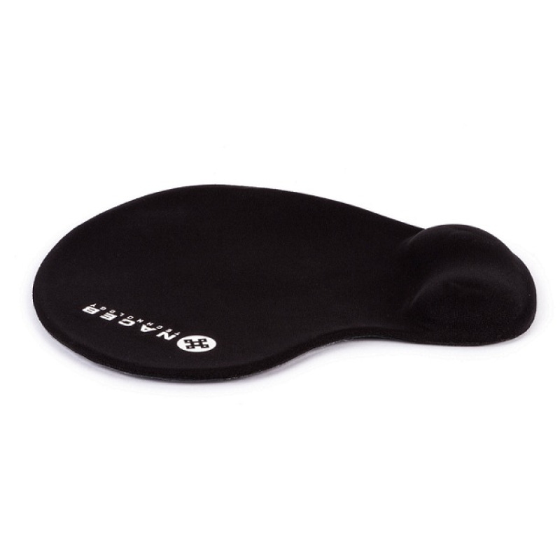 MOUSE PAD NACEB (NA-549NE) DESCANSAMUNECAS,HIDROGEL,NEGRO