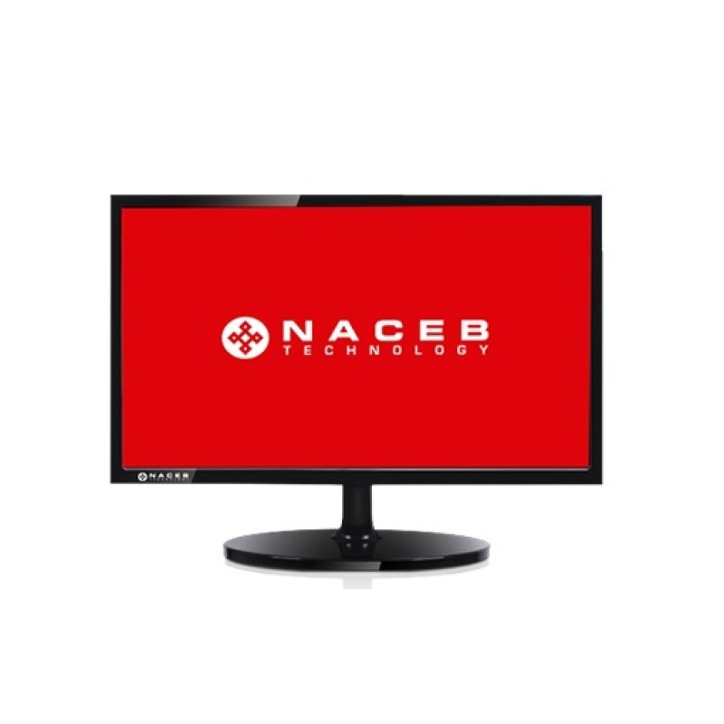 MONITOR LED 19.5" NACEB (NA-627) 1600/900 HD, 50/60 HZ, VGA + HDMI, NEGRO.