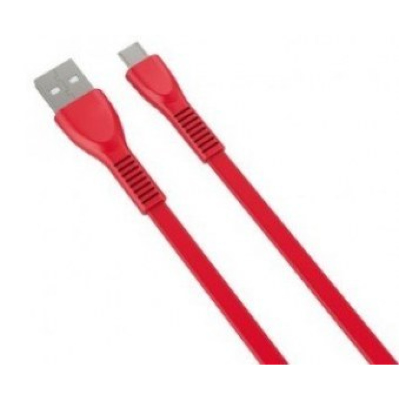 CABLE NACEB (NA-0103R) MICRO USB,1 METRO,ROJO