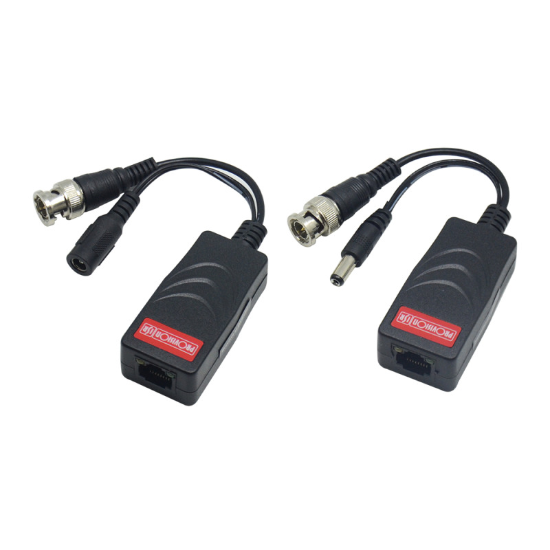 VIDEO BALUN / PROVISION ISR / PTR-102VP-HD / TRANSMITE VIDEO Y ENERGIA / 4 EN 1 /SOPORTA CAMARAS DE HASTA 8 MP / AHD / CVI / TVI / CVBS IMAGEN ILUSTRATIVA