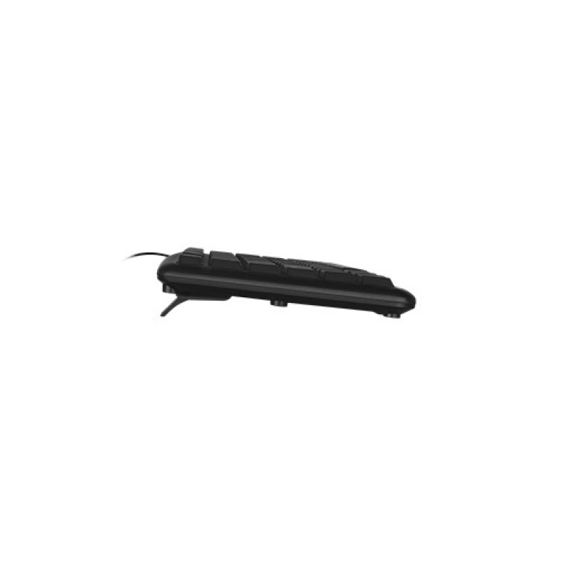 TECLADO ALAMBRICO RESISTENTE A SALPICADURAS Y DERRAMES TECLAS DE MEMBRANA CONECTOR USB PERFECT CHOICE - NEGRO image 3