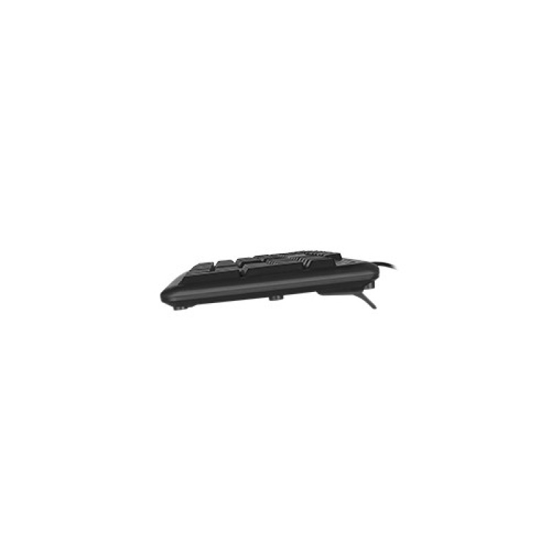 TECLADO ALAMBRICO RESISTENTE A SALPICADURAS Y DERRAMES TECLAS DE MEMBRANA CONECTOR USB PERFECT CHOICE - NEGRO image 4