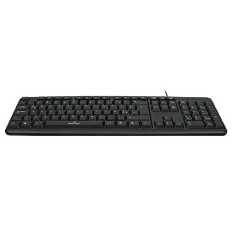 TECLADO ALAMBRICO RESISTENTE A SALPICADURAS Y DERRAMES TECLAS DE MEMBRANA CONECTOR USB PERFECT CHOICE - NEGRO image 5