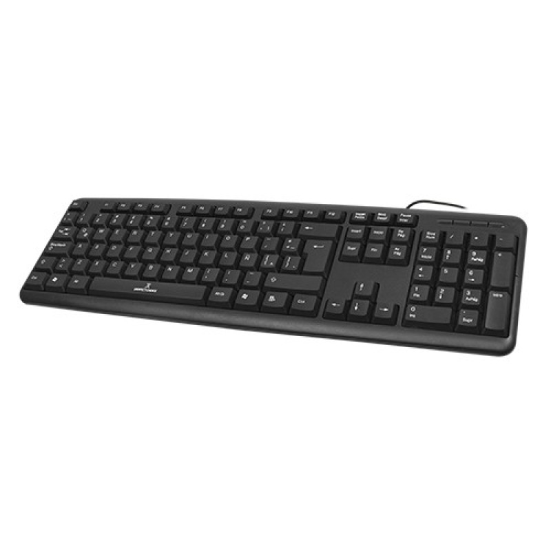 TECLADO ALAMBRICO RESISTENTE A SALPICADURAS Y DERRAMES TECLAS DE MEMBRANA CONECTOR USB PERFECT CHOICE - NEGRO image 7