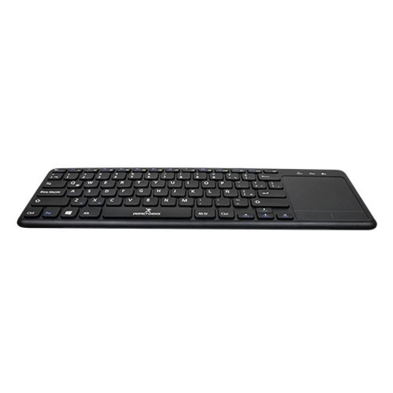 TECLADO INALAMBRICO CON TOUCH PAD TECLAS DE TIJERA Y ACCESOS RAPIDOS CONECTOR USB PERFECT CHOICE - NEGRO image 4