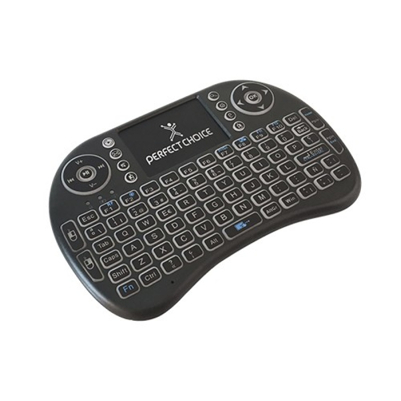 TECLADO MINI INALAMBRICO TOUCH PAD CON ILUMINACION CONECTOR USB PERFECT CHOICE - NEGRO image 3