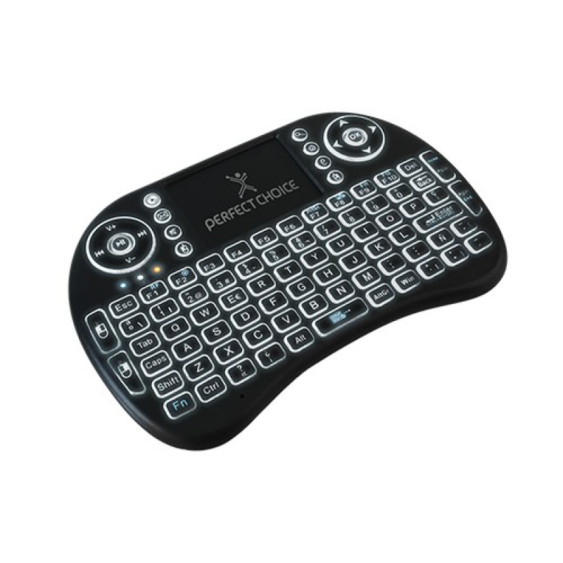 TECLADO MINI INALAMBRICO TOUCH PAD CON ILUMINACION CONECTOR USB PERFECT CHOICE - NEGRO image 6