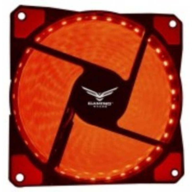 VENTILADOR NACEB ROJO 33LED NA-0919R 120 X 120 X 25MM