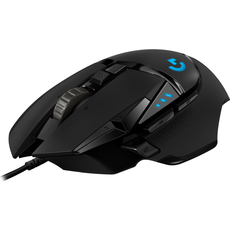 MOUSE GAMING LOGITECH G502 HERO NEGRO ALAMBRICO USB LIGHTSYNC RGB 16K DPIS