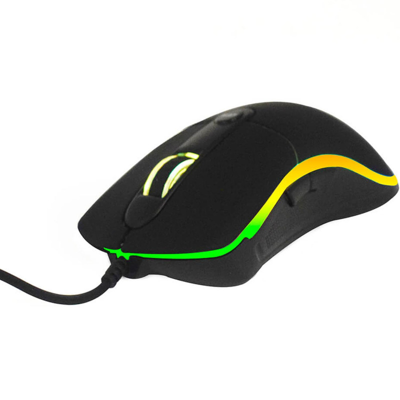 MOUSE GAMING NACEB (NA-0933) RETROILUMINADO,1000 DPI,USB,NEGRO image 3
