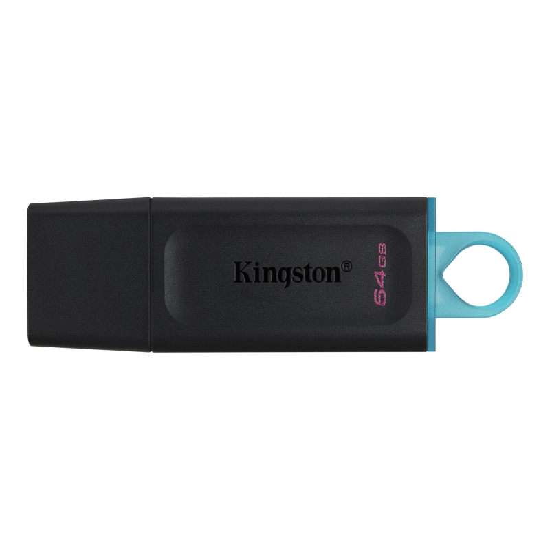 MEMORIA FLASH USB KINGSTON DATA TRAVELER EXODIA 64GB GEN 1 3.2 TIPO A NEGRO C/ANILLO AZUL OCEAN (DTX/64GB) image 10