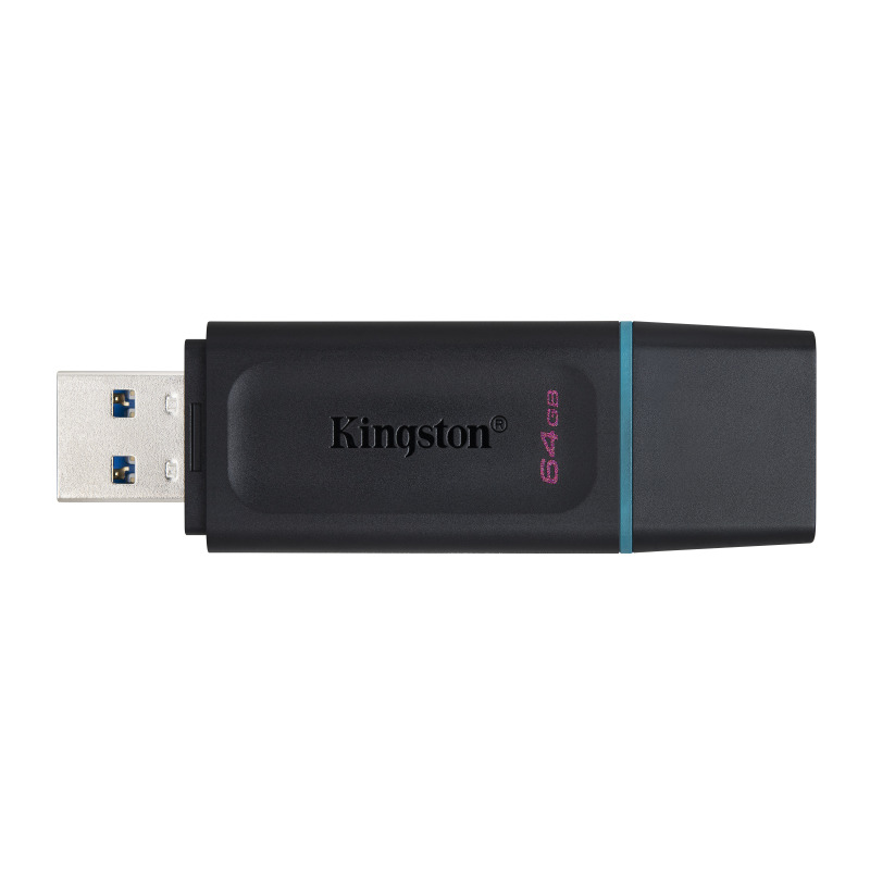 MEMORIA FLASH USB KINGSTON DATA TRAVELER EXODIA 64GB GEN 1 3.2 TIPO A NEGRO C/ANILLO AZUL OCEAN (DTX/64GB) image 16