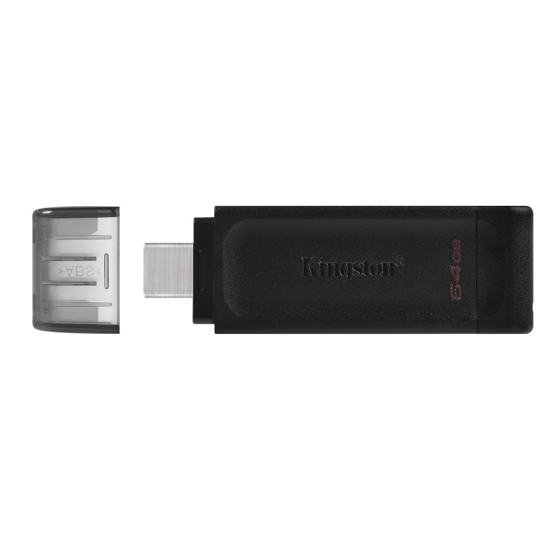 MEMORIA FLASH USB KINGSTON DATA TRAVELER 70 64GB GEN 1 3.2 TIPO C NEGRO (DT70/64GB) image 14