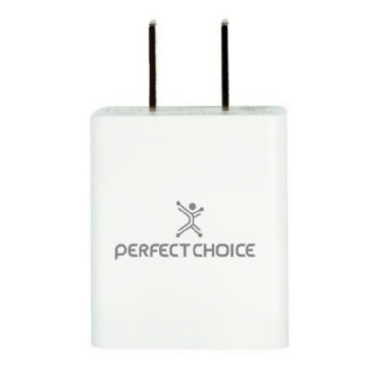 ADAPTADOR DE CORRIENTE USB 2.4A PERFECT CHOICE BLANCO