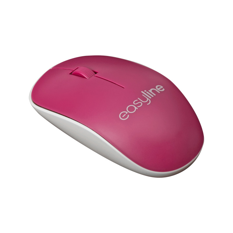 MOUSE INALAMBRICO 1000 DPI DONGLE USB SIMETRICO EASY LINE BY PERFECT CHOICE VIVA - MAGENTA