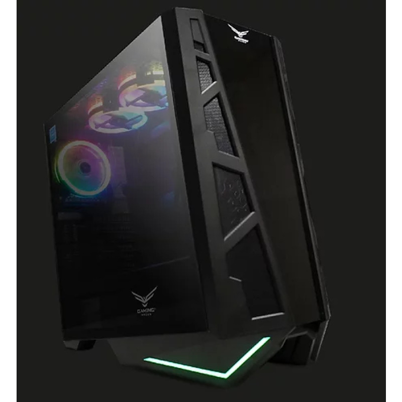 GABINETE NACEB (NA-0610) COLOSUS,FULL  ATX,SIN FUENTE,2*USB 3.0,3*FAN,RGB,CRISTAL TEMP,NEGRO