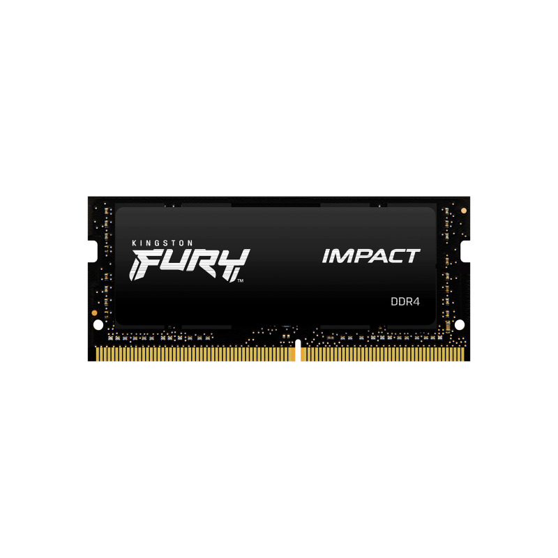 MEMORIA RAM KINGSTON SODIMM DDR4 8GB 3200MT/S FURY IMPACT BLACK CL20 260PIN 1.2V C/DIFUSOR DE CALOR P/LAPTOP (KF432S20IB/8)