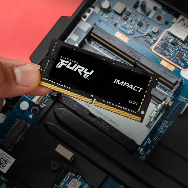 MEMORIA RAM KINGSTON SODIMM DDR4 8GB 3200MT/S FURY IMPACT BLACK CL20 260PIN 1.2V C/DIFUSOR DE CALOR P/LAPTOP (KF432S20IB/8) image 11