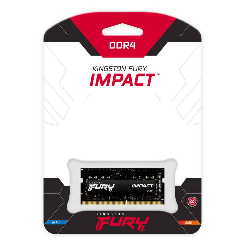 MEMORIA RAM KINGSTON SODIMM DDR4 8GB 3200MT/S FURY IMPACT BLACK CL20 260PIN 1.2V C/DIFUSOR DE CALOR P/LAPTOP (KF432S20IB/8) image 6