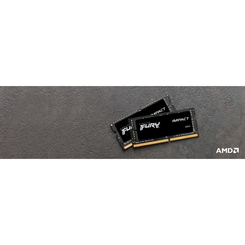 MEMORIA RAM KINGSTON SODIMM DDR4 8GB 3200MT/S FURY IMPACT BLACK CL20 260PIN 1.2V C/DIFUSOR DE CALOR P/LAPTOP (KF432S20IB/8) image 14