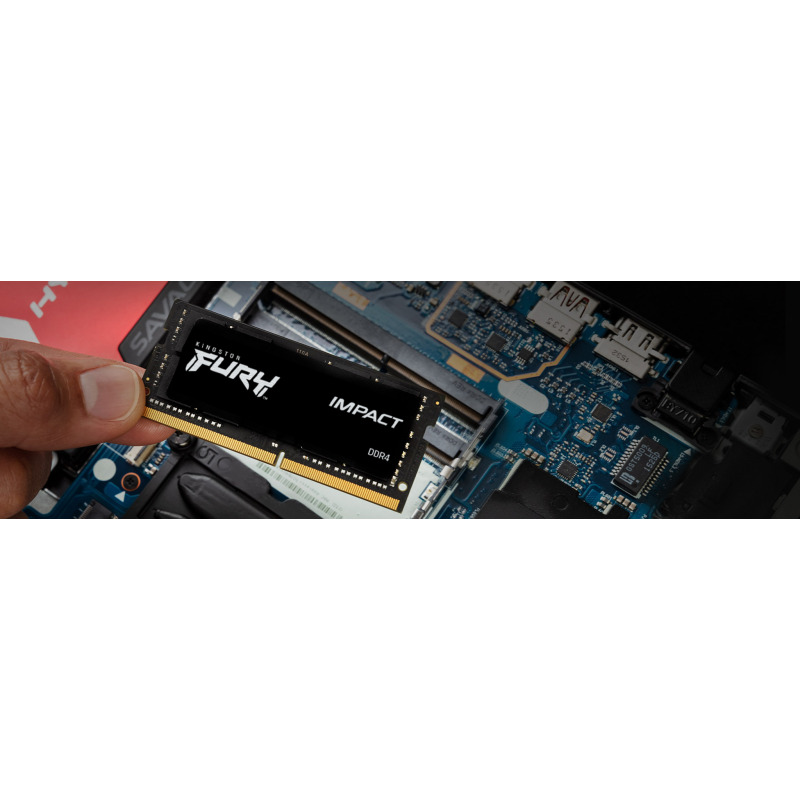 MEMORIA RAM KINGSTON SODIMM DDR4 8GB 3200MT/S FURY IMPACT BLACK CL20 260PIN 1.2V C/DIFUSOR DE CALOR P/LAPTOP (KF432S20IB/8) image 15