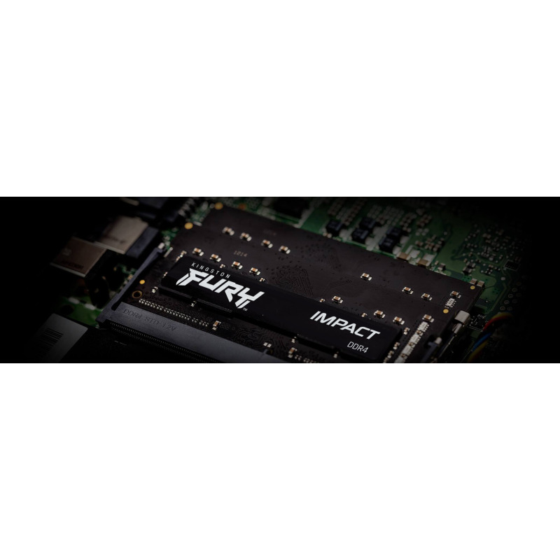 MEMORIA RAM KINGSTON SODIMM DDR4 8GB 3200MT/S FURY IMPACT BLACK CL20 260PIN 1.2V C/DIFUSOR DE CALOR P/LAPTOP (KF432S20IB/8) image 16