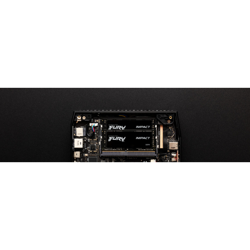 MEMORIA RAM KINGSTON SODIMM DDR4 8GB 3200MT/S FURY IMPACT BLACK CL20 260PIN 1.2V C/DIFUSOR DE CALOR P/LAPTOP (KF432S20IB/8) image 17