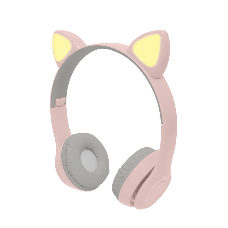 AUDIFONOS DIADEMA BLUETOOTH PARA NINOS PERFECT CHOICE CATTO - ROSA