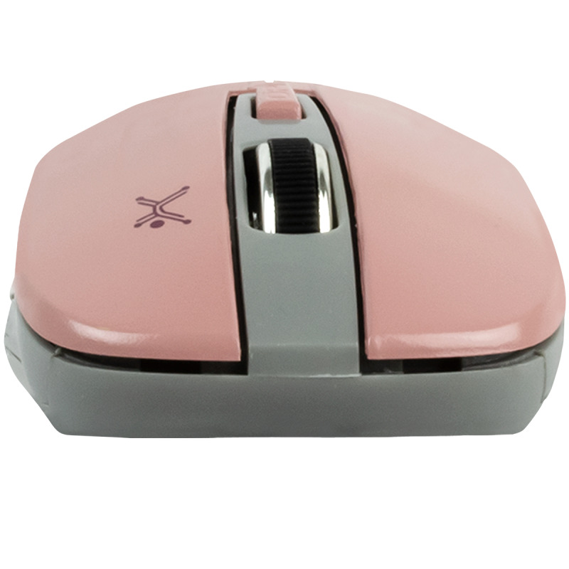 MOUSE INALAMBRICO OPTICO 800 A 1600 DPI SIMETRICO DONGLE USB PERFECT CHOICE ESSENTIAL - ROSA image 3