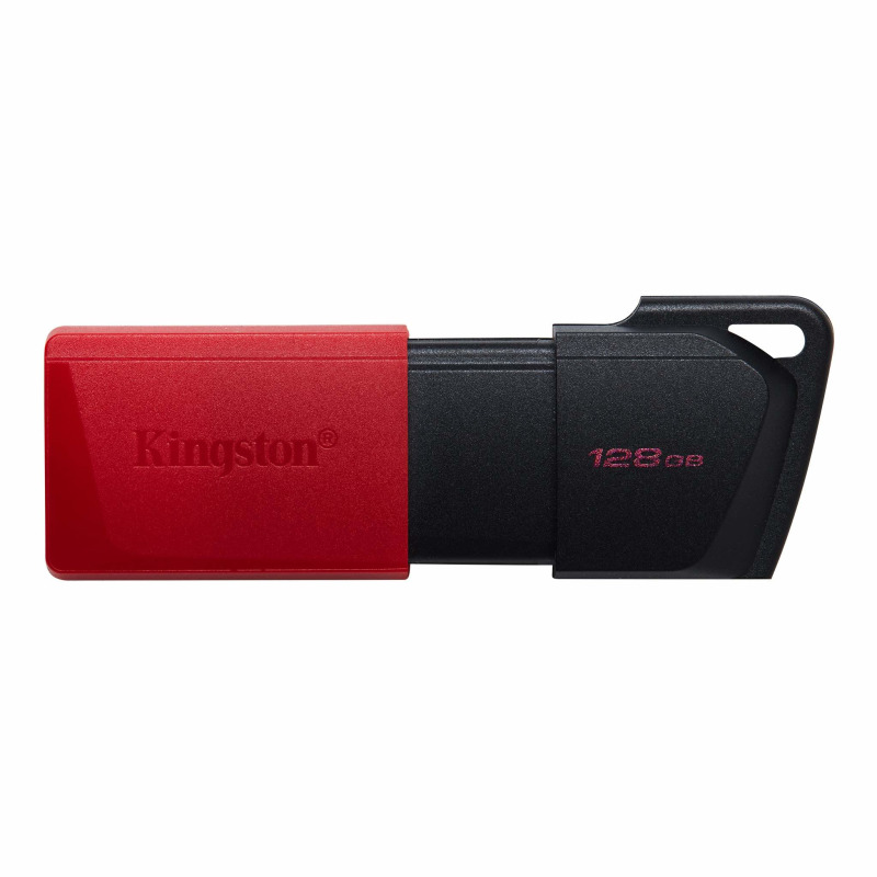 MEMORIA FLASH USB KINGSTON DATA TRAVELER EXODIA M 128GB GEN 1 3.2 C/TAPA MÓVIL NEGRO + ROJO (DTXM/128GB)