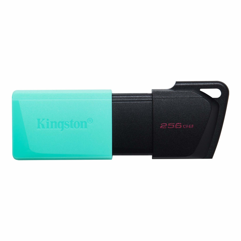 MEMORIA FLASH USB KINGSTON DATA TRAVELER EXODIA M 256GB GEN 1 3.2 GEN 1 C/TAPA MÓVIL NEGRO + VERDE OCEAN (DTXM/256GB)