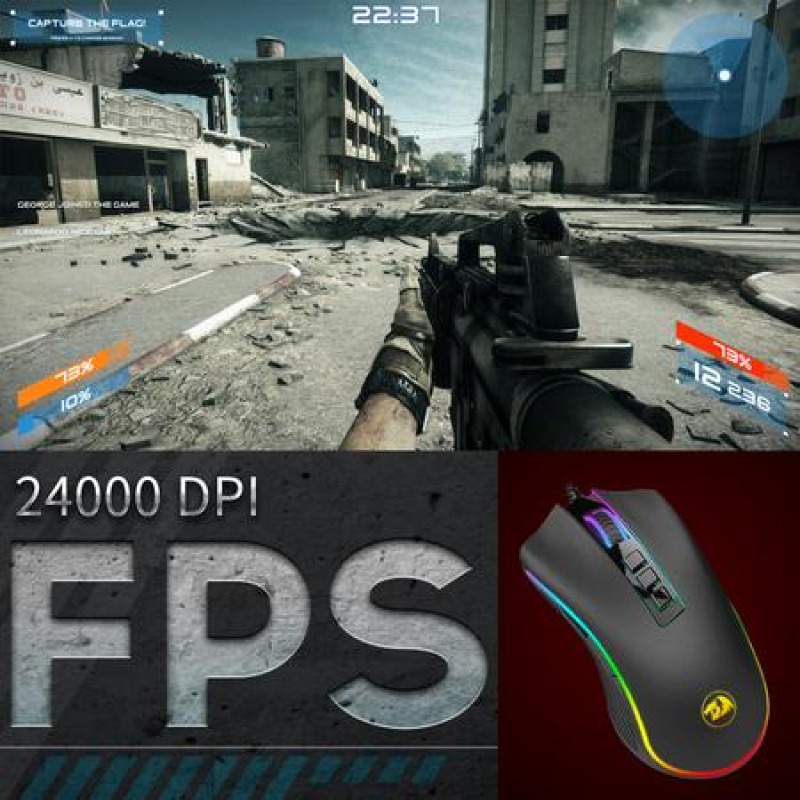 REDRAGON M711-FPS COBRA FPS, Mouse competitivo, switches ópticos image 4