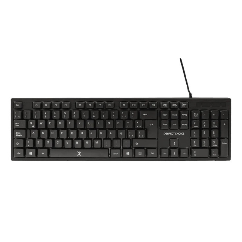 KIT TECLADO / MOUSE / DIADEMA CON MICROFONO INTEGRADO ALAMBRICOS CONECTOR USB / 3.5MM PERFECT CHOICE - NEGRO image 3