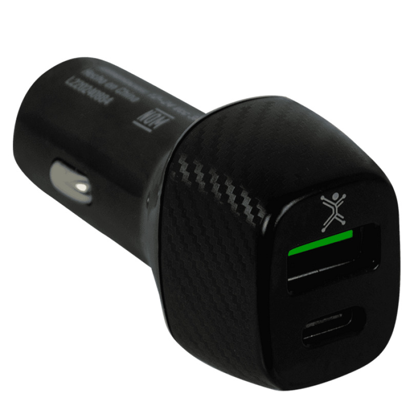 ADAPTADOR DE CORRIENTE PARA AUTO USB Y TIPO C PERFECT CHOICE NEGRO image 3