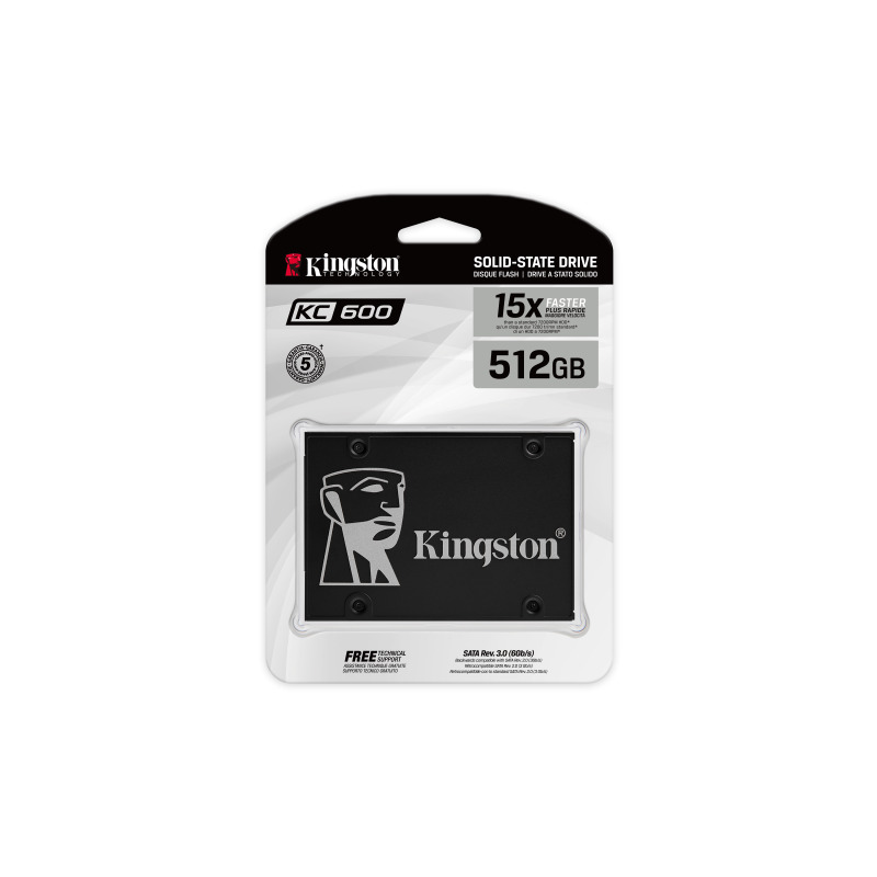 UNIDAD DE ESTADO SOLIDO KINGSTON INTERNO KC600 1.024GB 2.5 SATA3 7MM LECT.550/ESCRIT.520MB/S NAND 3D TLC PC/LAPTOP (SKC600/1024G) image 8