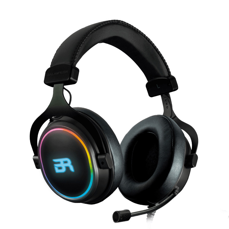 AUDIFONOS GAMER BALAM RUSH ORPHIX HS980 / DIADEMA USB / RGB / INMERSIVOS / SONIDO ENVOLVENTE 7.1 / MICROFONO FLEXIBLE / NEGRO / BR-922982