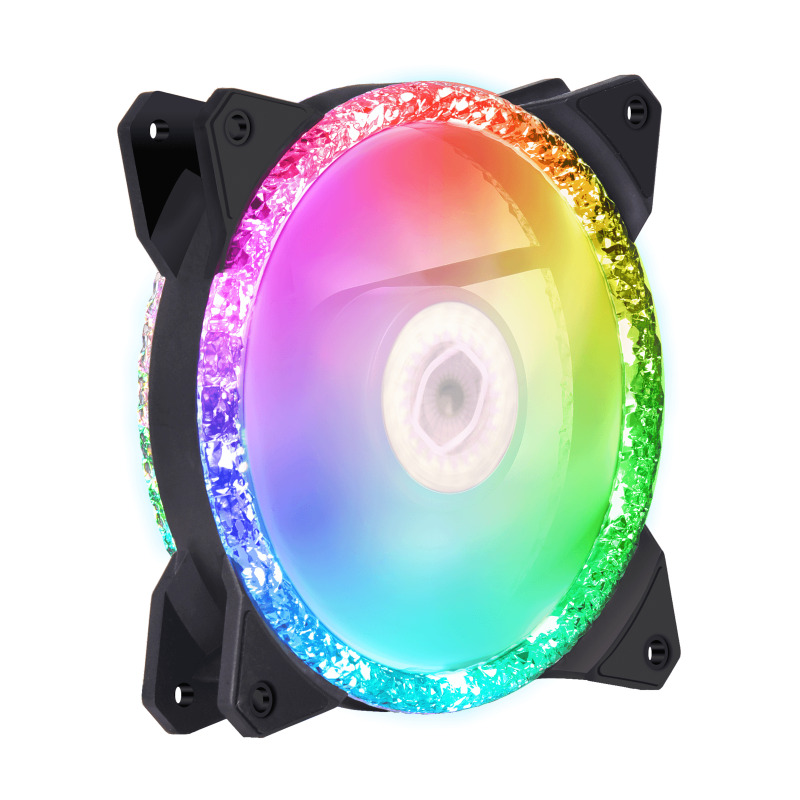 Cooler Master MasterFan MF120 Prismatic 3 IN 1 Gabinete de la computadora Ventilador 12 cm Negro 3 pieza(s)