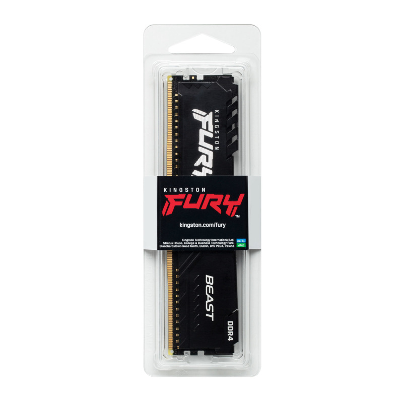 MEMORIA RAM KINGSTON DIMM DDR4 16GB 3200MT/S FURY BEAST BLACK XMP CL16 288PIN 1.35V C/DISIPADOR DE CALOR P/PC/GAMER/ALTO RENDIMIENTO (KF432C16BB/16) image 6