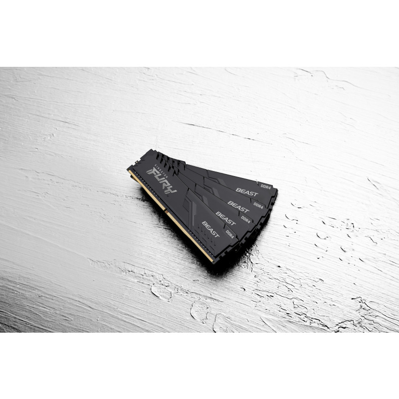 MEMORIA RAM KINGSTON DIMM DDR4 16GB 3200MT/S FURY BEAST BLACK XMP CL16 288PIN 1.35V C/DISIPADOR DE CALOR P/PC/GAMER/ALTO RENDIMIENTO (KF432C16BB/16) image 10