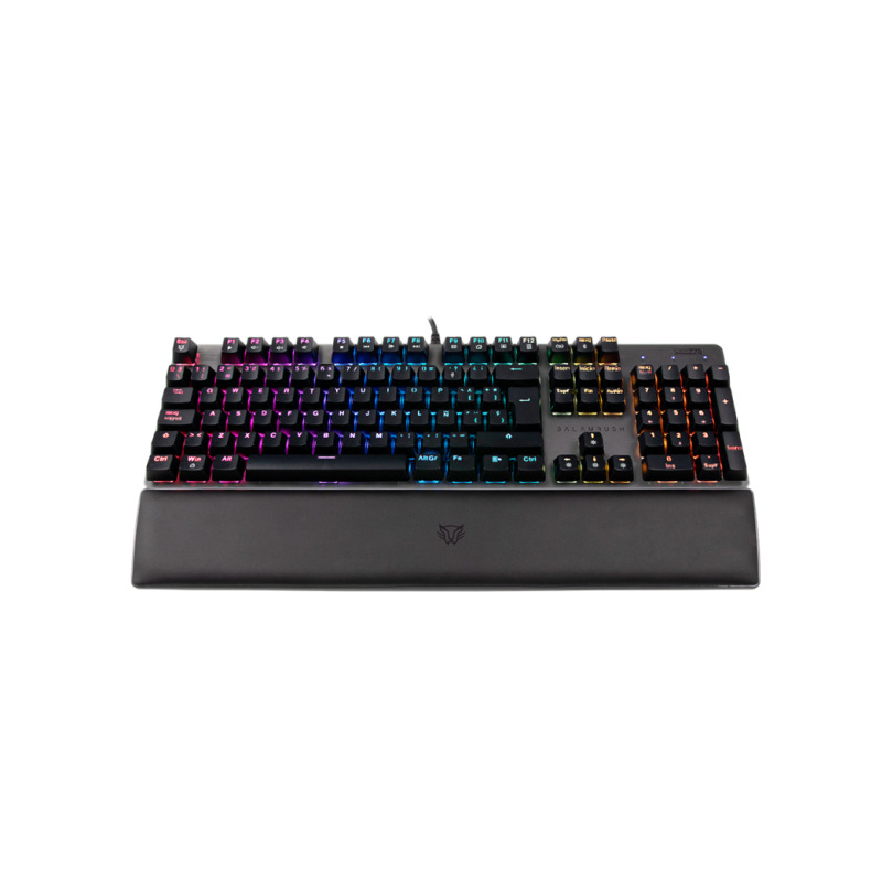 TECLADO GAMER BALAM RUSH DOMINATE GKX775 / ALAMBRICO OPTOMECANICO / RGB / ANTIGHOSTING / REPOSAMUÑECAS / PROGRAMABLE / MULTIMEDIA / WIN -LINUX -MAC -XBOX ONE -PS4 / 117 TECLAS / NEGRO / BR-932691