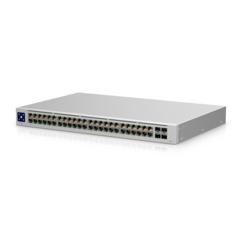 UBIQUITI USW-48 UniFi Switch, Capa 2 de 48 puertos 10/100/1000 Mbps + 4 puertos 1G SFP, pantalla informativa image 3