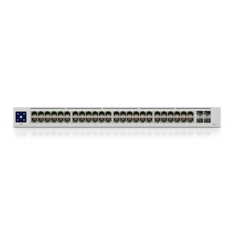 UBIQUITI USW-48 UniFi Switch, Capa 2 de 48 puertos 10/100/1000 Mbps + 4 puertos 1G SFP, pantalla informativa image 6