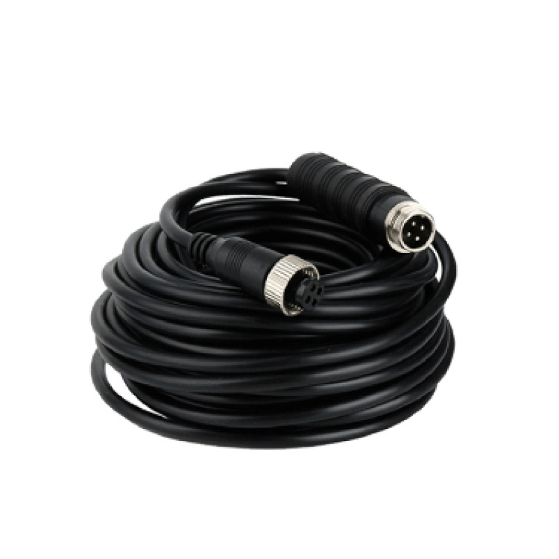 DAHUA MCNU-GXF4-GXM4-6 - Cable extensor tipo aviación de 6 Metros/ Para transmisión de video y audio analogico/ Conectores M12 hembra a M12 macho/ 4 Pines/ Especial para DVR Movil/ #LoNuevo