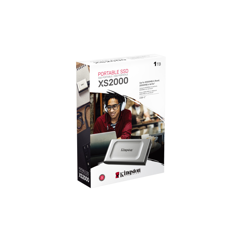 UNIDAD DE ESTADO SOLIDO KINGSTON EXTERNO XS2000 1TB USB 3.2 GEN 2X2 LECT.2.000/ESCRIT.2.000 MB/S CONECTOR TYPE-C SXS2000/1000G image 11
